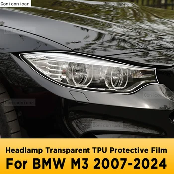 A BMW M3-as E90 E92 E93 F80 G80 G81 Autó Külső Fényszóró Anti-semmiből Első Lámpa Átlátszó TPU Védőfólia Matrica