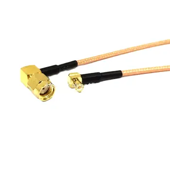 Új WIFI Modem Koaxiális Kábel RP-SMA Csatlakozó, derékszögű, Hogy MCX Férfi 90 Fokos Csatlakozó RG316 15CM 6inch RF Pigtail