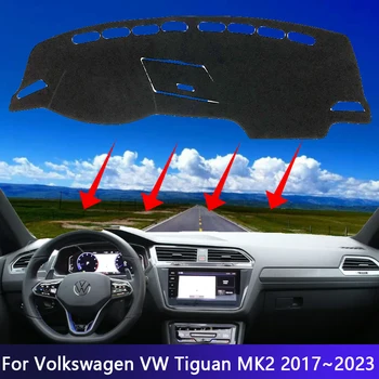 Autó Műszerfal Műszerfal Szőnyeg Fedél Volkswagen VW Tiguan 2017~2023 2018 2019 2020 2022 Anti-slip Napernyő, Pad Belső Kiegészítők