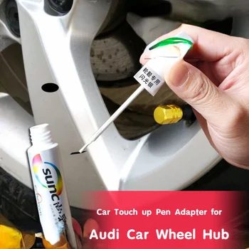 Autó Touch Pen Adapter Audi Autó Kerékagy Festék Javítás Acél Gyűrű Alumínium Kerékagy Karcolás Javítás Kerékagy