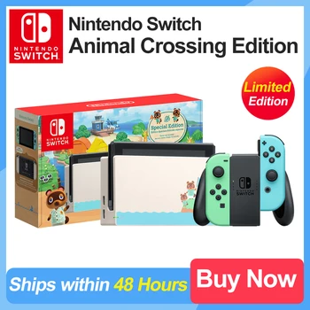 Nintendo Kapcsoló Animal Crossing Edition Játék Konzol, Több Szín Választható 6.2 Inch LCD Képernyőn Elérhető