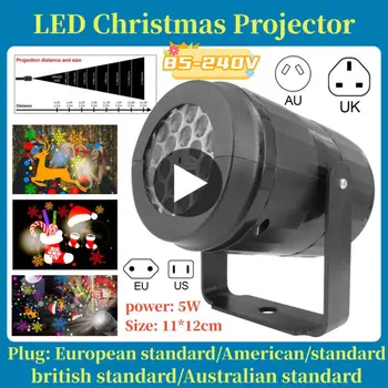 LED Karácsonyi Projektor Lámpa Elforgatható Beltéri Kültéri Projektor Lámpa karácsonyi Parti Karácsonyi Dekoráció LED-es Világítás az EU/usa