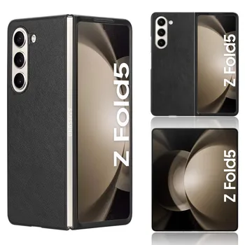 Divat Licsi Bőr PU Bőr Kemény hátlap Samsung Galaxy Z Fold 5 5G az Esetben A Samsung Z Fold5 5G ZFold5 Telefon Táska