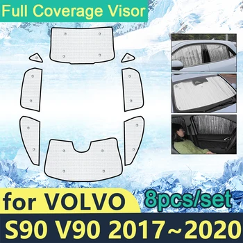 Teljes Kiterjed, Napernyők, hogy A VOLVO S90 V90 2017~2020 Autós napvédő Szélvédő-Oldalsó Ablak Napellenző Toplák Tartozékok 2018 2019
