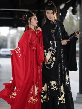 Eredeti Wei Jin stílus ősi jelmez férfiak, mind a nők Hanfu teljes készlet szerelmeseinek Kínai stílusú napi