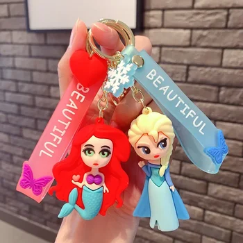 Hercegnő Hófehérke Elsa Anime Rajzfilm Medál, Kulcstartó Holder Autós Kulcstartó Mobil Telefon Táska Lóg Ékszerek Gyerekek Ajándékokat