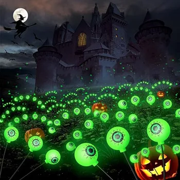 2023 Halloween Dekoráció LED Terror Szemgolyó Fények Új, Frissített Kerti Lámpák Napelemes Vízálló Fények