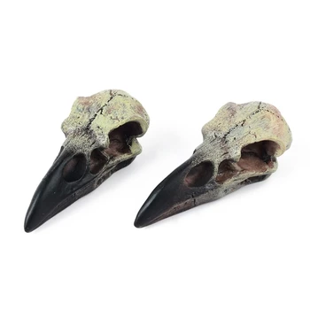 RavenSkull Nyaklánc a Nők a Férfiak 3D Csont Replikák Újdonság Ékszerek, Party Kellékek