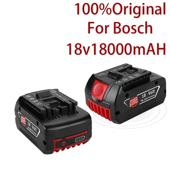 2023 18V 18000mah Újratölthető Akkumulátor Bosch 18V Akkumulátor Tartalék 6.0 Egy Hordozható Csere Bosch BAT609 Jelzőfény
