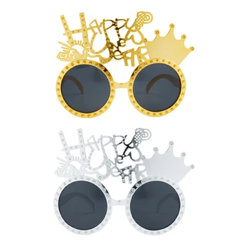Boldog Új Évet 3D Party Szemüveg 2024 Szemüveg Keret, Parti Kellékek Dekoráció, szilveszteri Buli Fotó Kellékek Napszemüveg