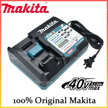100% Eredeti Makita DC40RA 40V Max XGT Gyors Optimális Töltő Digitális Kijelző 40V Lítium Akkumulátor Töltő Kettős Ventilátor Kialakítás