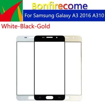 10db\sokkal Érintőképernyős Samsung Galaxy A3 2016 310 SM-A310F A310F SM-A310F/DS érintőképernyő Első Üveg Panel Külső Üveg Lencse