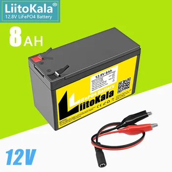 LiitoKala 12V 8Ah LiFePO4 Lítium Vas Foszfát Újratölthető Akkumulátort 10A BMS a halradar, Robogó, Fény, Gyerekek, Autó