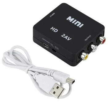 HDMI AV HDMI AV Video Átalakító USB töltőkábellel HD 1080P RCA Hdmi Av-Adapter Kapcsolat Vonal RCA Sárga/Piros/Fehér
