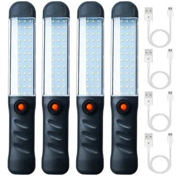 LED-es Elemlámpa Újratölthető Munka Fény Mágneses Alap, valamint a Lógó Horog 3 Mód Floodlight autószerelés, Kültéri Világítás