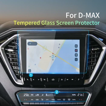 Autó Matricák Képernyő Védő ISUZU D-MAX 2022 DMAX Navigátor-Kijelző Edzett Üveg Védőfólia Tartozékok Automatikus