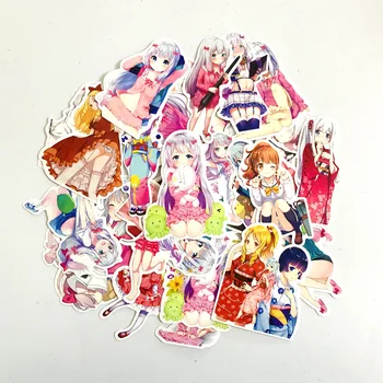 37Pcs Rajzfilm Japán Anime Lányok Matricák Bőrönd Gördeszka Laptop Bőrönd Hűtő, Telefon, Autó Stílus DIY Matrica