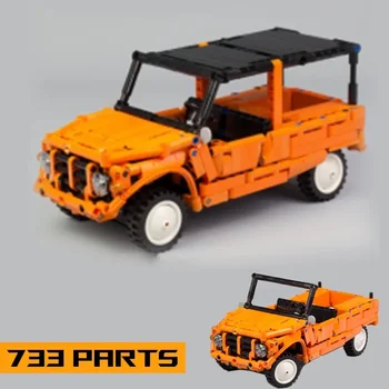Új 733PCS Mehari Narancs Szuperautó Versenyzők Járművek Sport Autó Fér MOC-29654 Modell építőkövei Tégla Gyerek Játékok, Születésnapi Ajándékok