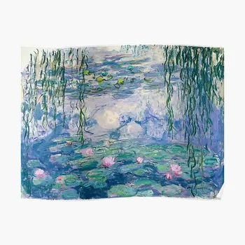 Tavirózsák Claude Monet Képzőművészeti Poszter Kép Fal Vintage Művészeti Vicces Modern Dekoráció Dekoráció Nyomtatás Freskó Szoba Otthon Nincs Keret