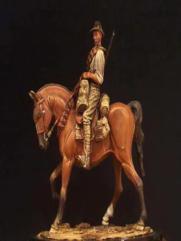 Gyanta Ábra Modell Kit Unassambled 1/18 90mm ősi harcos lovas (AZ ALAP ) Festetlen gyűjteni Ábra