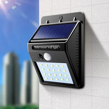20 30 LED-es Napelemes Kültéri Lámpa Napelemes Lámpa Mozgásérzékelő Napelemes Lámpák Vízálló Napfény Erejét Kerti Dekoráció