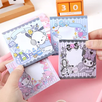 Sanrio Új Jegyzettömb 12/24pcs Hello Kitty Dallam Kuromi Picocco Szép Notebook Memo Üzenet Diák Írószer-Ajándék Nagykereskedelem