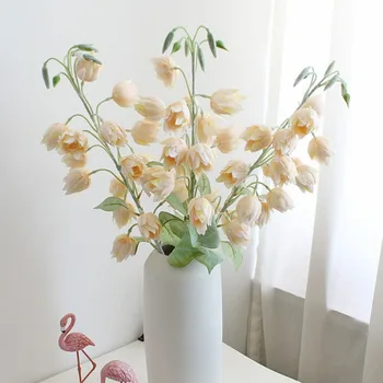 83cm Ins Mesterséges Bellflower Virágok Szél Esküvői Otthon Dekoráció, Selyem Virágok Hamis Virágok, Virágos Phoenix Orchidea
