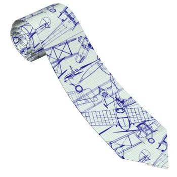 Retro, Régi Repülők Nyakkendőt A Férfiak A Nők Poliészter, 8 Cm Nyakkendőt A Férfiak Alkalmi Széles Kiegészítők, Esküvői Ajándék